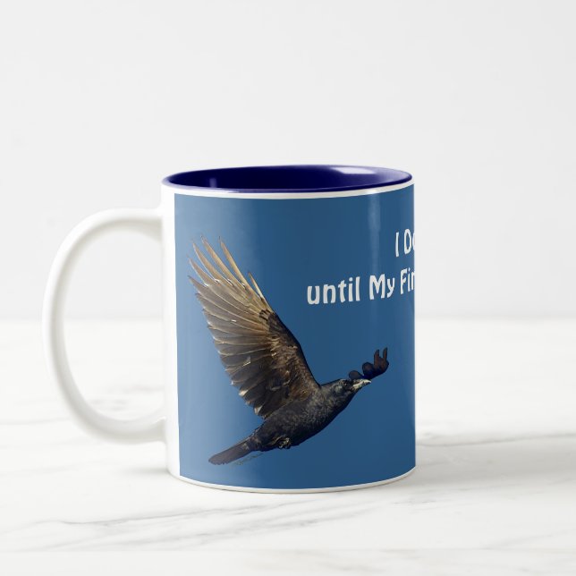 Ravens in Flight Wildlife Lover Mug (Left)