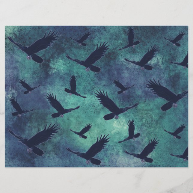 Ravens Junk Journal Scrapbook Page (Front)