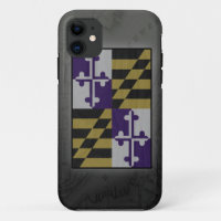 ravens maryland flag inner harbour map iphone case