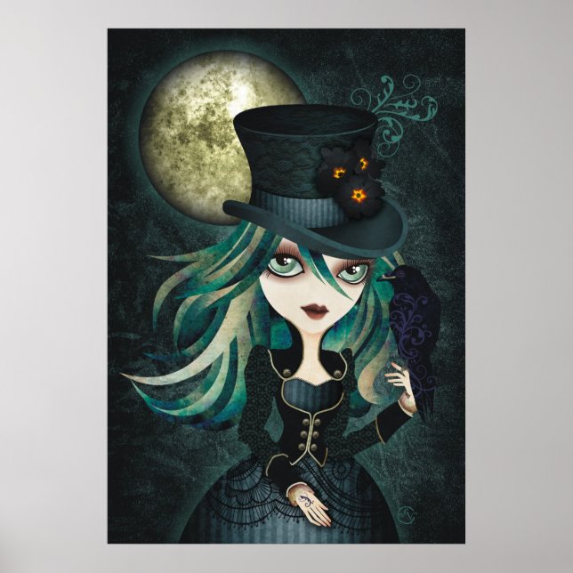 Raven's Moon Wall Art (Front)