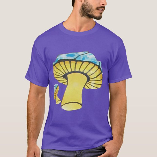 Ravens Mushrooms retro T-Shirt (Front)