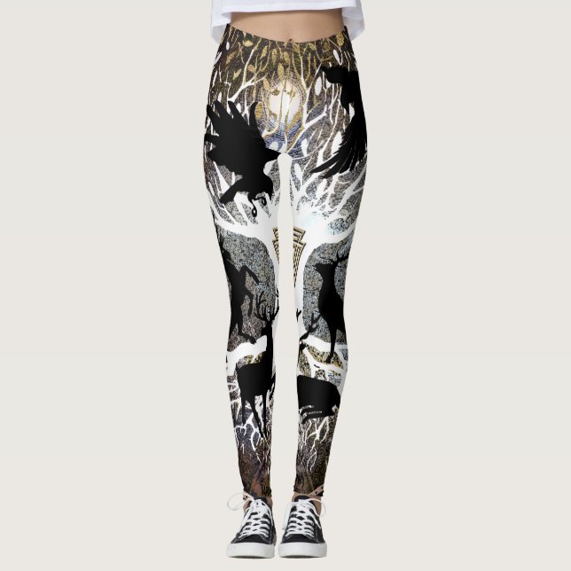 Ravens of Odin Leggings (Front)