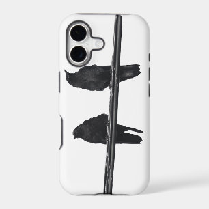 "RAVENS ON A WIRE" Corvids Wildlife Phone Case