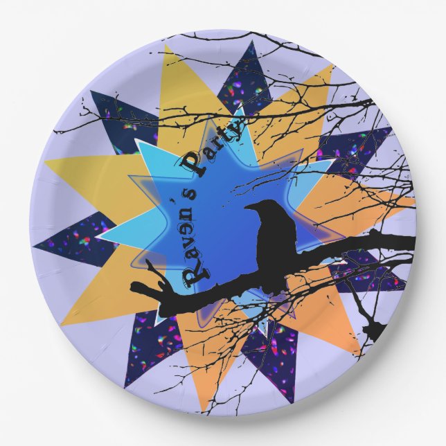 Raven's Party by Linandara Fun  Paper Plate (Front)