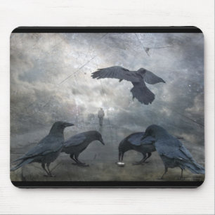 Ravens play with lost Time Mouse Mat