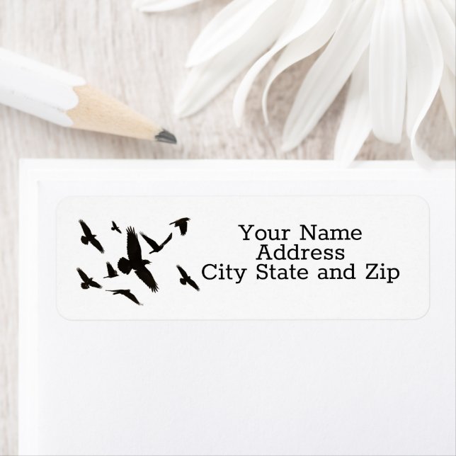 Ravens Return Address Labels (Insitu)