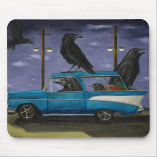 Ravens' Ride Mouse Mat
