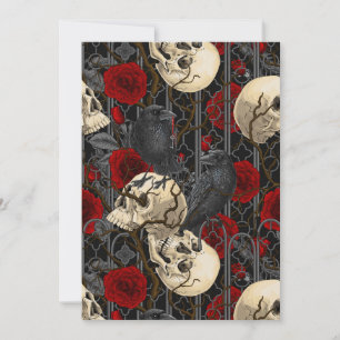 Raven's secret. Dark and moody gothic illustration