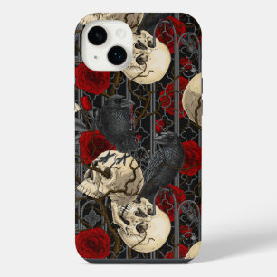 Raven's secret. Dark and moody gothic illustration iPhone 14 Plus Case