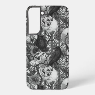 Raven's secret. Dark and moody gothic illustration Samsung Galaxy Case