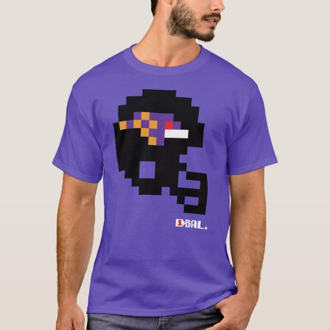 Ravens Tecmo Bowl Helmet T-Shirt (Front)