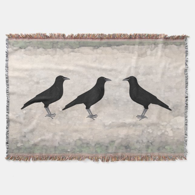 Ravens Throw Blanket (Front)