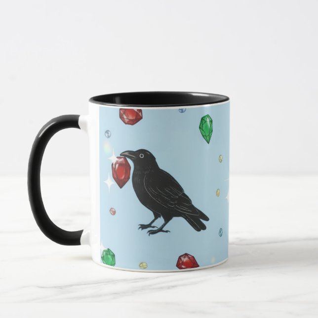 Ravens with Jewels  Mug (Left)