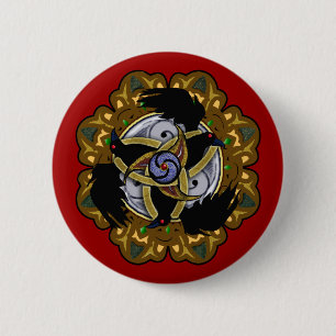ravenskelion 6 cm round badge