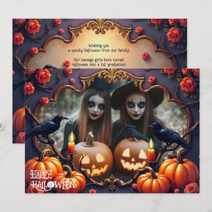 🎃Ravenwood Gothic Custom Photo card