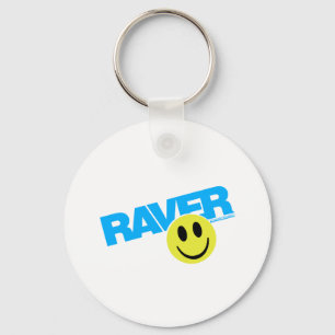 Raver Smilie - DJ Clubbing Rave Party Music Key Ring