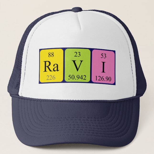 Ravi periodic table name hat (Front)