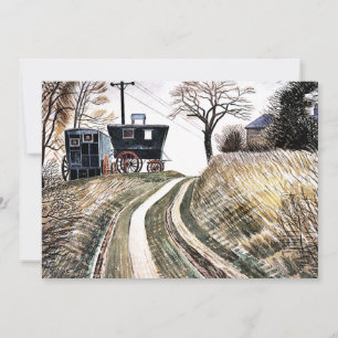 Ravilious - Caravans, fine art Card