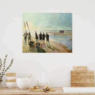 Ravilious - Dangerous Work at Low Tide, Poster