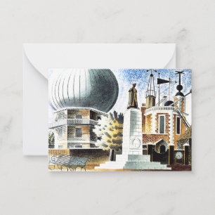 Ravilious - Greenwich Observatory Card
