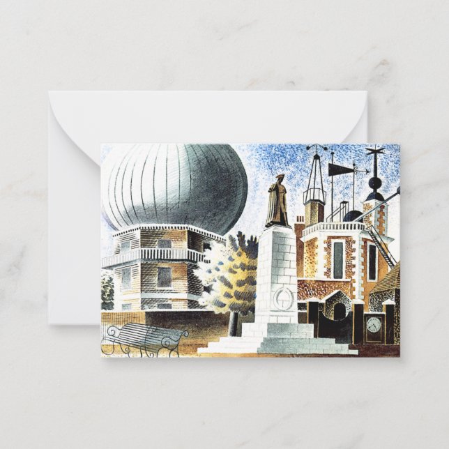 Ravilious - Greenwich Observatory Card (Front)