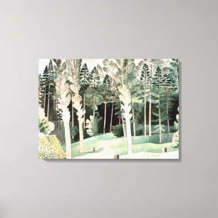 Ravilious - Lombardy Poplars, Canvas Print