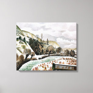 Ravilious - New Year Snow Canvas Print