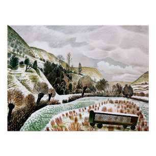 Ravilious - New Year Snow, Poster