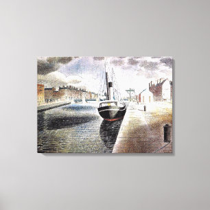 Ravilious - Pilot boat at Le Havre Canvas Print