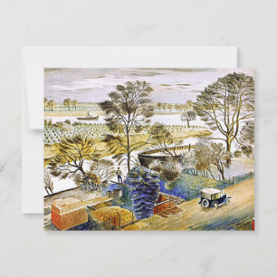 Ravilious - River Thames at Hemmersmith, fine art