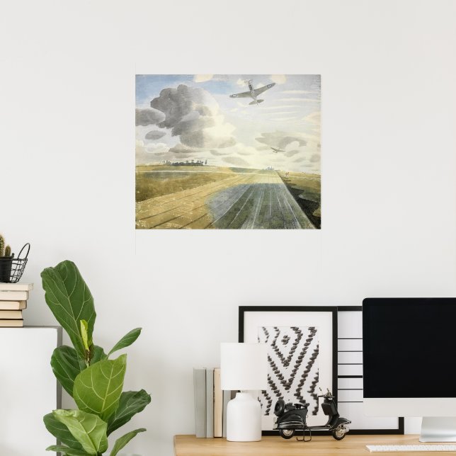 Ravilious - Runway Perspective Poster (Home Office)