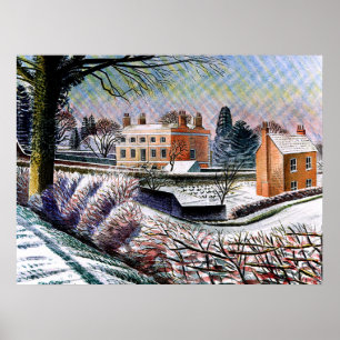 Ravilious - Vicarage in Winter, Poster