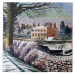 Ravilious - Vicarage in Winter, Tile<br><div class="desc">Eric Ravilious artwork,  Vicarage in Winter.</div>