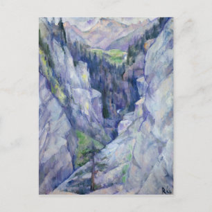 Ravine at Pians, 1921 Postcard