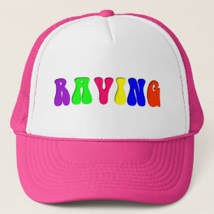 RAVING Rainbow Trucker Hat