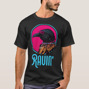 Raving Raven Wingspan Bird Watching T-Shirt