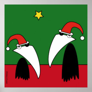 Raving Ravens - Xmas Groove Poster