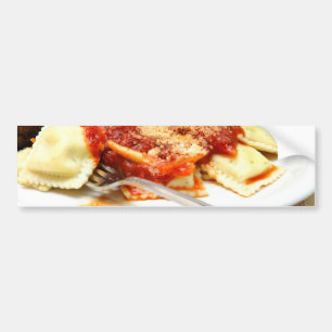 Ravioli And Meatballs Bumper Sticker