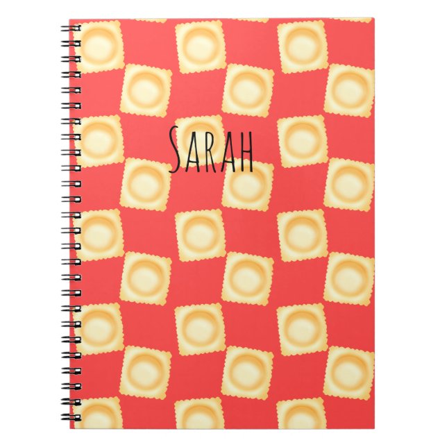Ravioli Delicious Pasta Notebook (Front)