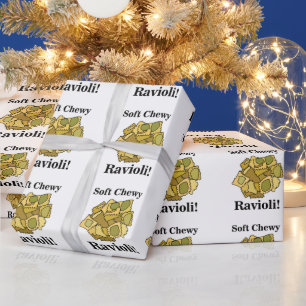 Ravioli Pasta Italian Food Birthday Wrapping Paper