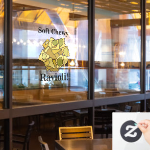 Ravioli Pasta Italian Food Restaurant Window Cling