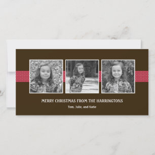 Ravishing Ribbons Holiday Card/ Christmas Card