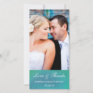 Ravishing / Watercolor Wedding Photo Card