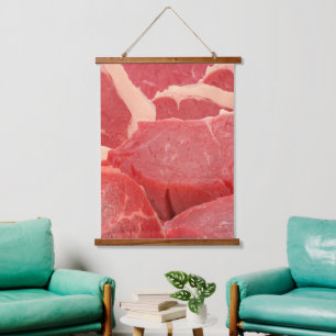 Raw Beef Hanging Tapestry