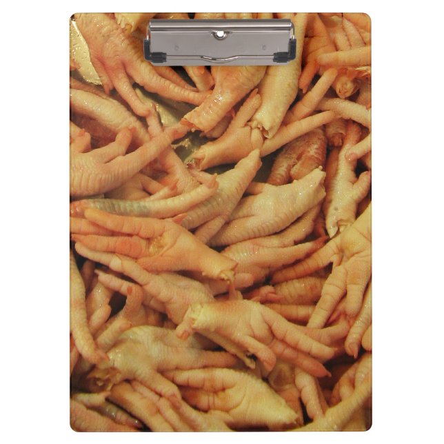 Raw Chicken Feet Clipboard (Front)