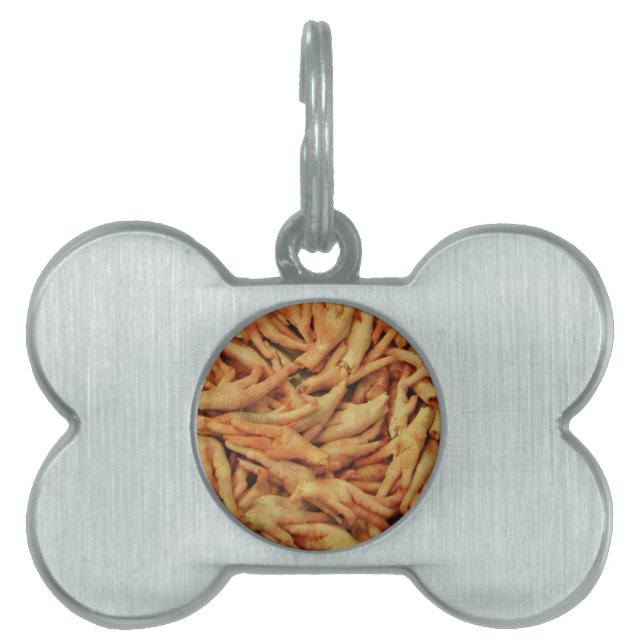 Raw Chicken Feet Pet Tag (Front)
