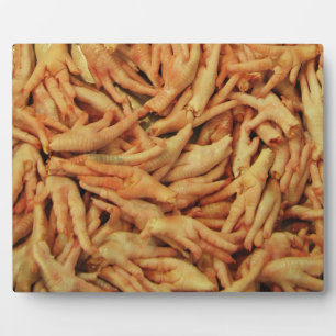 Raw Chicken Feet Plaque