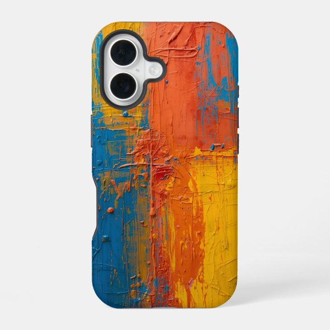 Raw Colour Rhythm – Modern Art Phone Cover (Back)