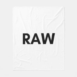 raw fleece blanket