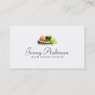 Raw Food Coach Business Card